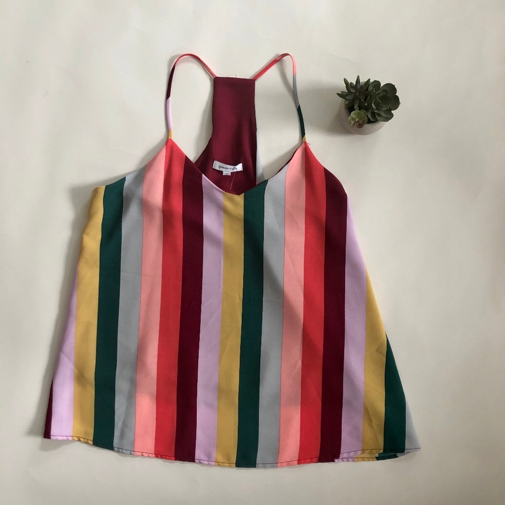 Rainbow Stripe Cami